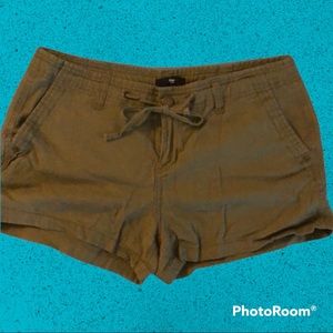 GAP Army Green Linen Shorts